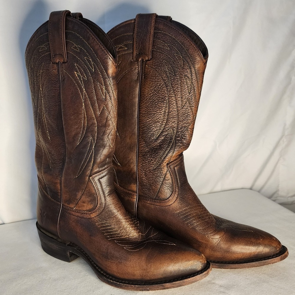 Frye Brown Heeled Boots